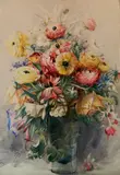 Henry G. Keller, - ''Old Fashioned Bouquet''-