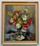 Sandor Vago, - Flower Still-Life-, oil on canvas