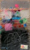 Moe Brooker, - Untitled-, pastel and collage on paper, 1977