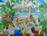 Ken Nevadomi, - ''C. C. (After)''-, acrylic on canvas, 1978