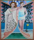 Audra Skuodas, - Untitled-, acrylic on canvas, very good condition