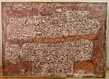 Aníbal Villacís, - ''Horizontales''-, mixed media on canvas