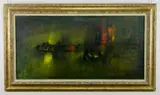 Lê Bá Đảng, - ''Deux Barques''-, oil on canvas