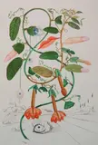 - ''Pisum Sensuale'' (Fields 68-3I)- photolithograph with by Salvador Dalí, engraving and pochoir in color, 1968, offered Mar 2019