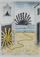 Sole e mare by Giorgio de Chirico, 1969, offered Jul 2016