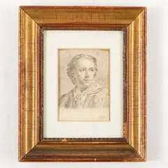Anton Raphael Mengs, Autoritratto, pencil on paper
