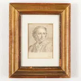 Anton Raphael Mengs, Autoritratto, pencil on paper