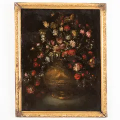 Elisabetta Marchioni, Vaso di fiori, oil on canvas