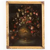 Elisabetta Marchioni, Vaso di fiori, oil on canvas