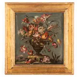 Vaso di fiori by Maestro dei fiori guardeschi, oil on canvas, offered May 2023