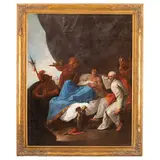 Giacinto Garofalini, Alessandro Magno fa leggere la missiva al medico Filippo, oil on canvas
