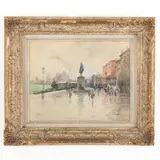Sestri levante 1890 - 1971 / Riva degli Schiavoni / Firmato Nattino in basso a sinistra by Vittorio Nattino, Acquarello su carta, offered May 2023