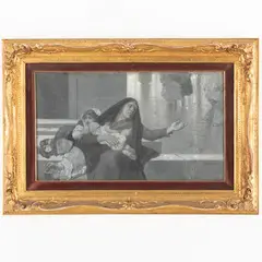 Napoli, 1841 - 1915 / L'elemosina davanti alla chiesa / Firmato E Dalbono in basso a destra by Eduardo Dalbono, oil on canvas, offered May 2023