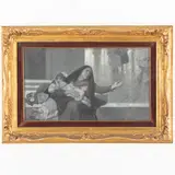 Eduardo Dalbono, Napoli, 1841 - 1915 / L'elemosina davanti alla chiesa / Firmato E Dalbono in basso a destra
