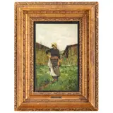 Lorenzo Delleani, Pollone, 1840 - Torino, 1908 / Studio per il dipinto Tempo Grigio / Datato 21 9 92 in basso a destra