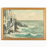 Giuseppe Caselli, Reggio Emilia, 1893 - La Spezia, 1976 / Marina ligure / Firmato G Caselli in basso a destra, oil on canvas