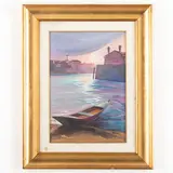 Giorgio Marcon, Milano, 1924 / Venezia, barca in secca / Firmato Marcon in basso a destra, oil on canvas