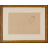 Filip Andreevic Maljavin, Orenburg, 1869 - Nizza, 1940 / Nudo femminile sdraiato, pencil on paper