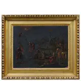 Leonard Bramer, Mosè e il vitello d'oro, oil on ardesia