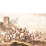 Francesco Simonini, Scene di battaglia