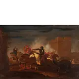 Francesco Casanova, Battaglia tra cavallerie turche e cristiane, oil on panel