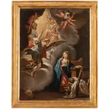 Girolamo Pesci, Annunciazione, oil on copper