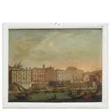 Veduta del Porto di Ripetta / Veduta di Piazza Navona / Veduta della Fontana di Trevi / Veduta di San Giovanni in Laterano by Giovanni Giacomo Van Lint, oil on canvas, offered May 2023