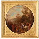 Andrea di Leone, Predica di San Giovanni Battista, oil on copper