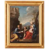Carlo Francesco Nuvolone, Riposo nella Fuga in Egitto, oil on copper