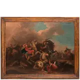 Francesco Casanova, Scontro tra cavallerie turche e cristiane, oil on canvas