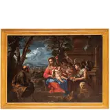 Riposo nella fuga in Egitto (1671) by Giovanni Battista Merano, oil on canvas, offered May 2023