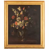 Vaso fiorito by Giovanni Stanchi Dei Fiori, oil on canvas, offered May 2023