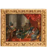 Donato Creti, Alessandro fa leggere la missiva al medico Filippo, oil on canvas