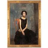 Vercelli, 1878 ; Milano, 1929 / Ritratto femminile / Firmato Alciati e datato 925 in basso a sinistra by Antonio Ambrogio Alciati, oil on canvas, offered May 2023