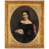 Alessandro Marini, Roma, 1831 ; 1874 / Ritratto di Maria Bariletti / Firmato A Marini e datato 1865 in basso a sinistra, oil on canvas