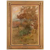 Niccolò Cannicci, Firenze, 1846 ; 1906 / Autunno a San Gimignano / Firmato N Cannicci in basso a sinistra