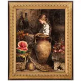Vincenzo Irolli, Napoli, 1860 ; 1942 / Piccola venditrice di frutta / Firmato V Irolli in basso a sinistra, oil on canvas