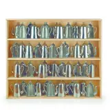 Arman, QUATRE ETAGES DE CONVERSATION, 1994, Ceramica smaltata e legno