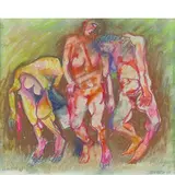 Fausto Pirandello, TRE NUDI, 1967