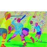 GIOCATORI DI CALCIO, 1959 by Sassu Aligi, pastel on paper riportata on panel, offered Jun 2013