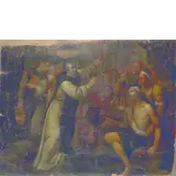 San Domenico resuscita l'architetto by Giovanni Domenico Cappellino, oil on canvas, offered May 2013