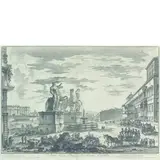 Veduta della piazza di Montecavallo by Giovanni Battista Piranesi, etching on paper, offered May 2013