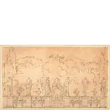 Felice Giani, Villa Strozzi, Penna e inchiostro marrone