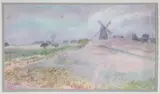 The Old Mill by George Holston, Watercolor on Paper, offered Dec 2019