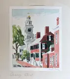Orange Street by Doris and Richard Beer, Watercolor on Paper, offered Dec 2019