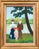 Naive Style by Fernand Boilauge, Acrylic on Artist Board “, offered Aug 2019