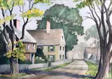 North Shore Lane by R. Richard, Watercolor on Paper, offered Aug 2019