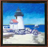 Miguel Hernandez, View of Brant Point, Oil on Canvas