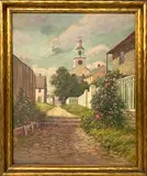 William Frederick Paskell, View of Stone Alley & Congregational Church