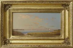Michael Keane, Study for Sunset Cove, 1991, 1991, Oil on Board